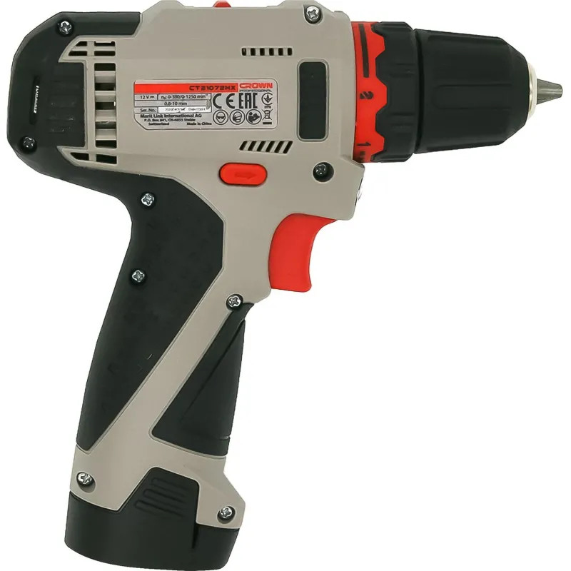 Дрель-шуруповерт аккумуляторная CROWN CT21072HX-2 BMC