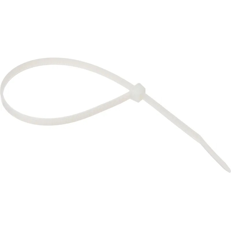 Хомут стяжка нейлоновая TOPFORT 5х250 (4,8х250 мм) белый 100 шт/уп