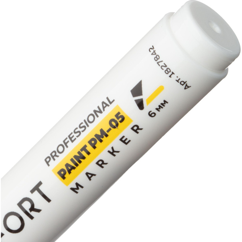 Маркер лаковый TOPFORT Paint 6 мм белый