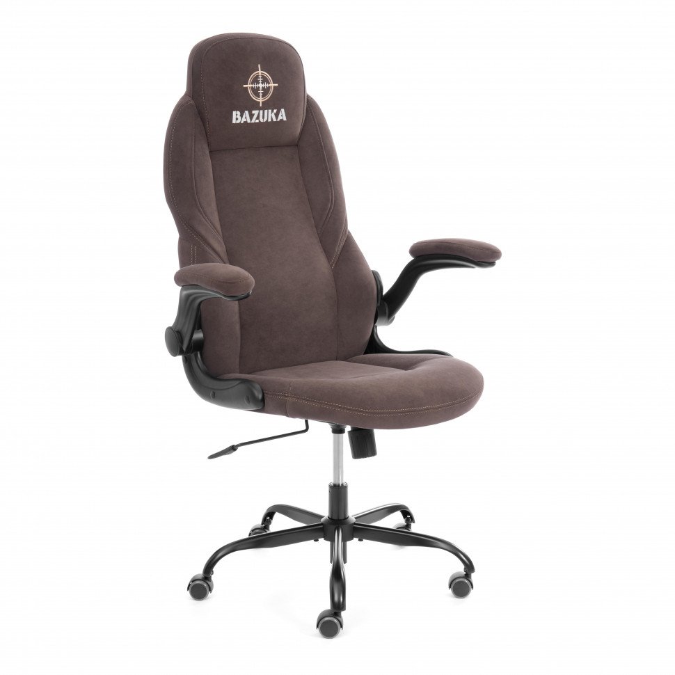 Кресло BAZUKA metalBL велюр, коричневый, 6 Кресло BAZUKA metalBL велюр, коричневый, 6
