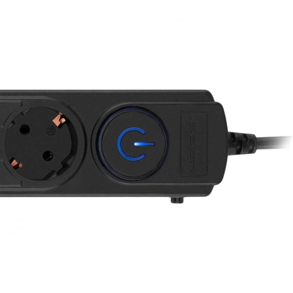 Сетевой фильтр Ippon BK-6-EU-5-16-B 5м (6 розеток) черный (1804850)