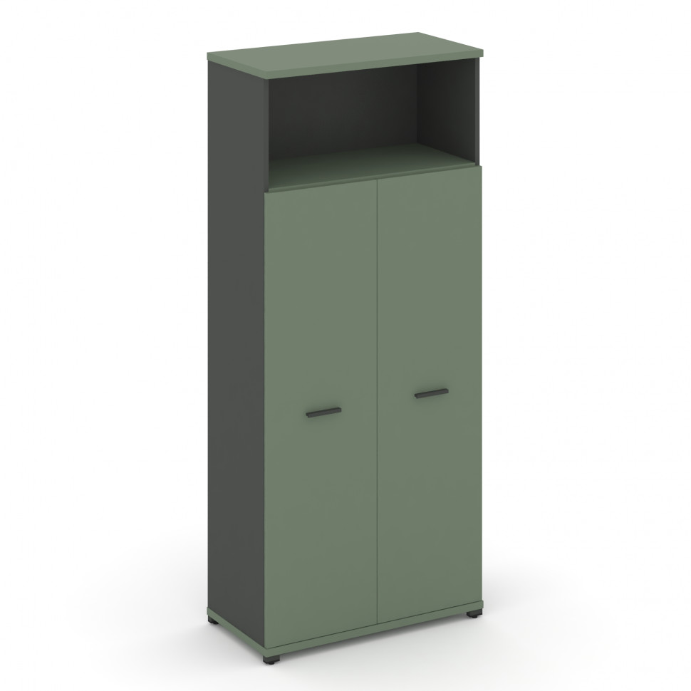 Concept Шкаф 1 широкая секция, 5 ниш CN.STS-516 A Кобо/Антрацит/Металл Антрацит 836*420*1922