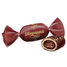 Карамель леденцовая ДВОРЯНКА в шоколадной глазури с ликерной начинкой, 500 г, ВК269