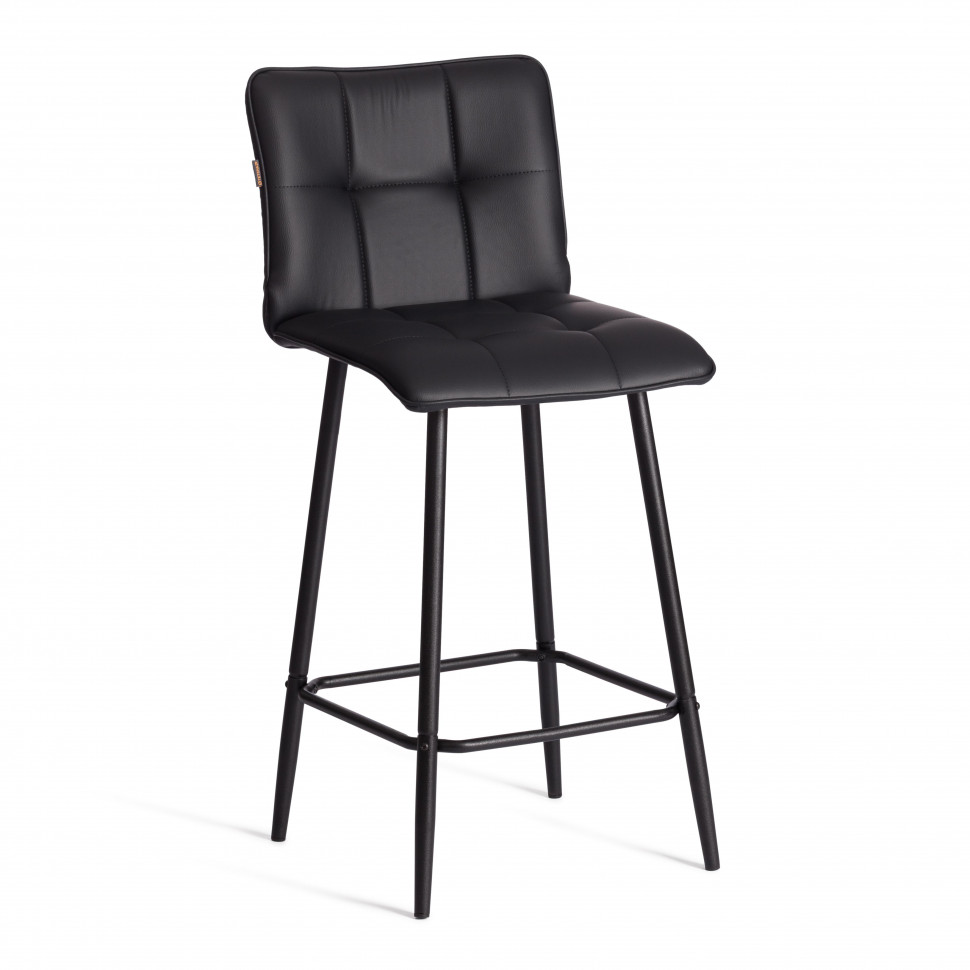 Полубарный стул  Bari/Бари экокожа , черный, 42х55х99 см