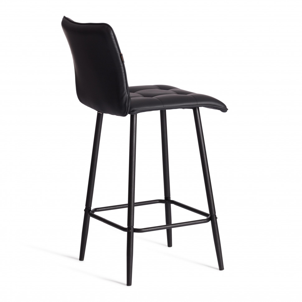 Полубарный стул  Bari/Бари экокожа , черный, 42х55х99 см
