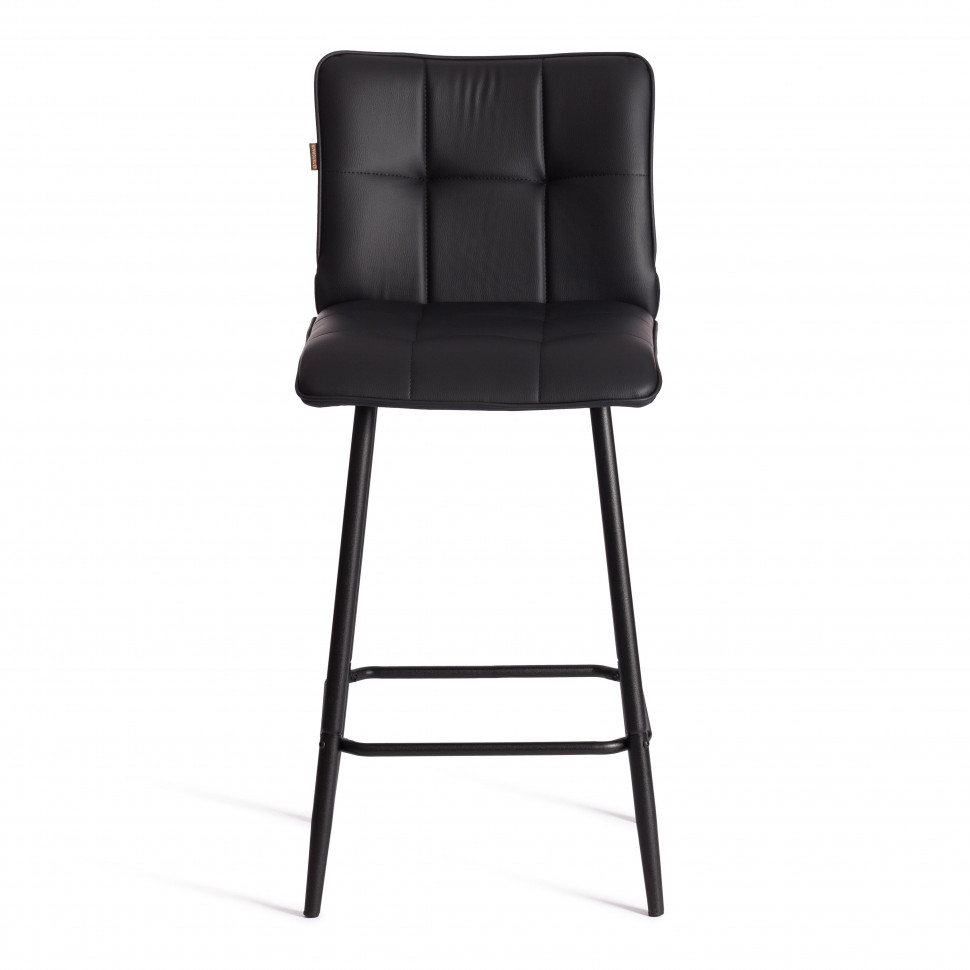 Полубарный стул  Bari/Бари экокожа , черный, 42х55х99 см