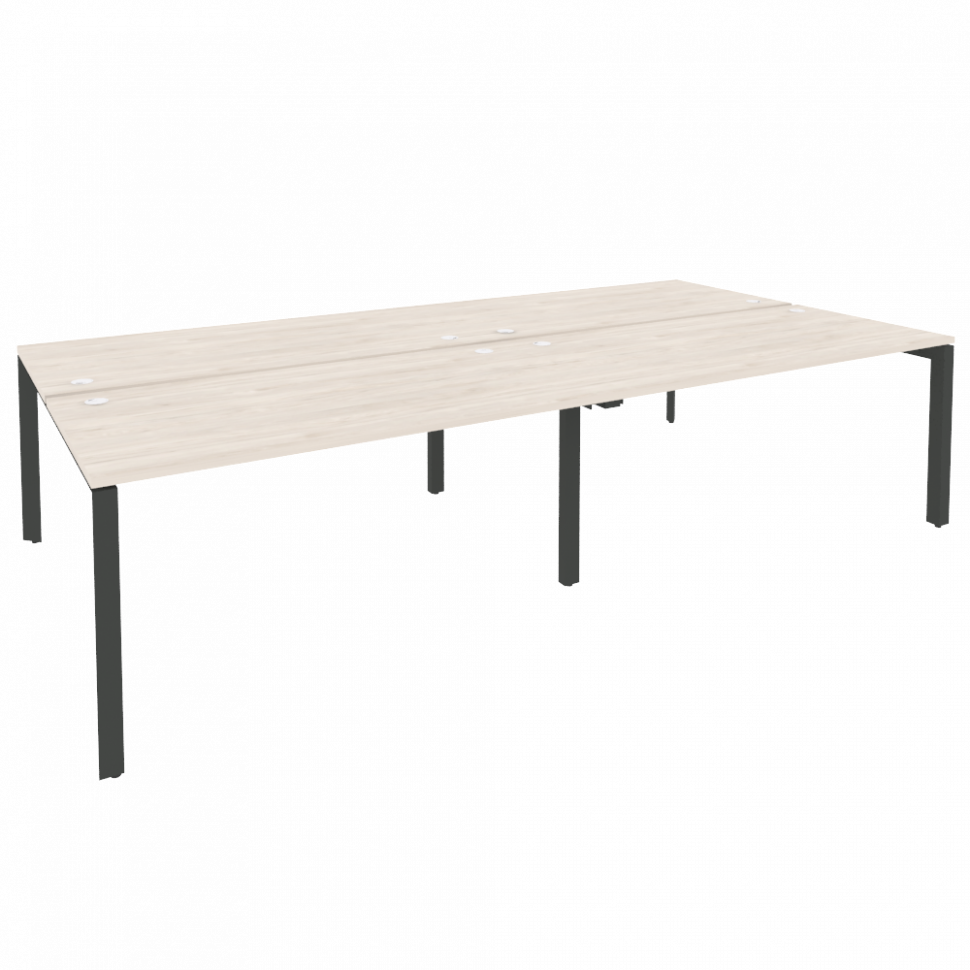 Onix Рабочая станция на П-образном м/к O.MP-D.RS-4.4.8 Денвер Светлый/Металл Антрацит 3160*1635*750