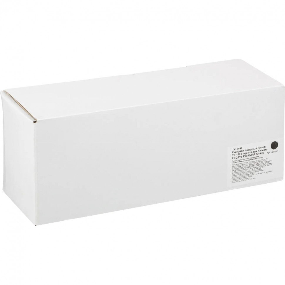 Картридж лазерный Retech TK-1160 чер. для Kyocera EcosysP2040dn/P2040dw