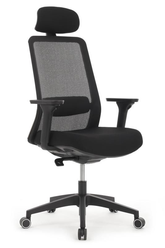 Кресло Ворк W-218C BLACK Черный