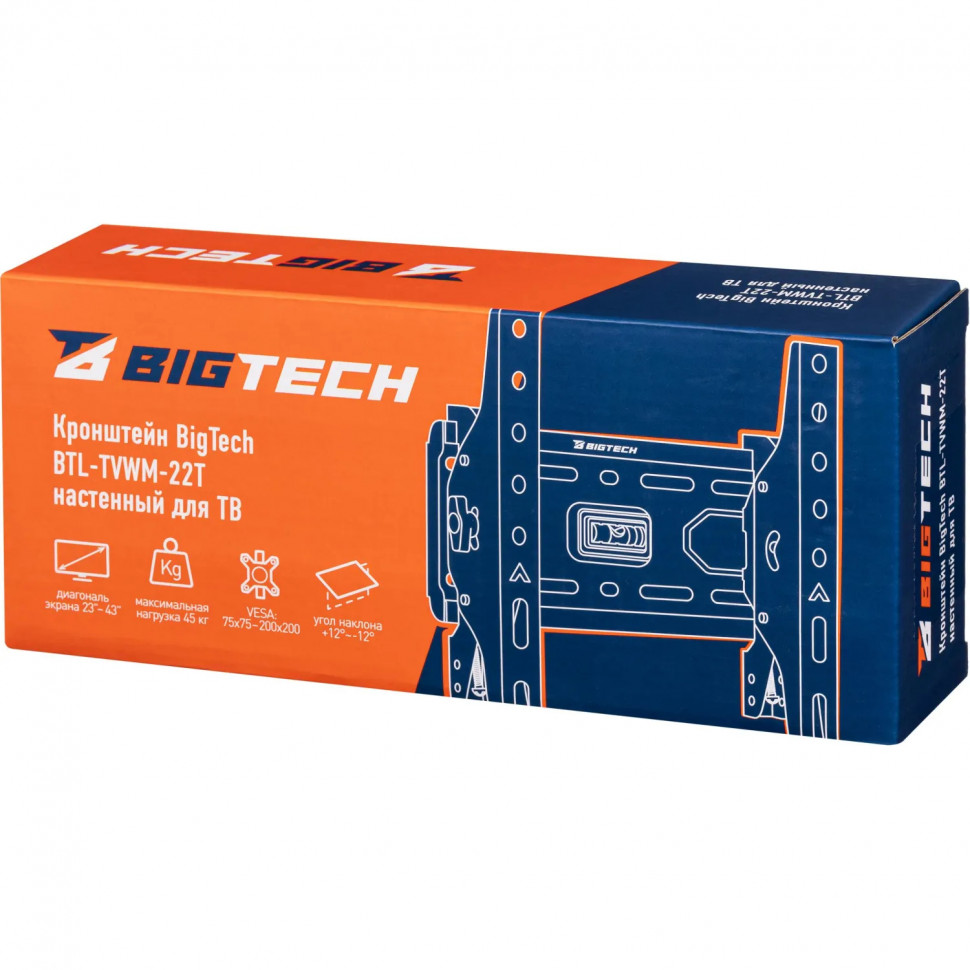 Кронштейн Bigtech BTL-TVWM-223 TV 13-43 стальной настенный Кронштейн Bigtech BTL-TVWM-223 TV 13-43 стальной настенный