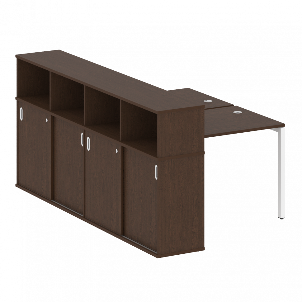 Metal System Quattro Рабочая станция с шкафом-купе на П-образном м/к 40БП.РС-СШК-4.1 Т Венге Цаво/Ме Metal System Quattro Рабочая станция с шкафом-купе на П-образном м/к 40БП.РС-СШК-4.1 Т Венге Цаво/Ме