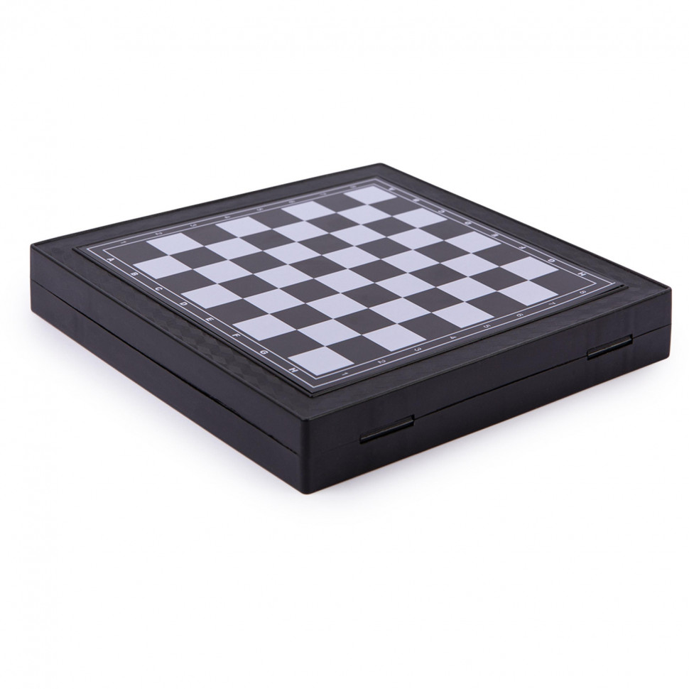 Игра настольная (магн.) 5в1 Шашки, шахматы, лудо, змеи и лестницы, нарды