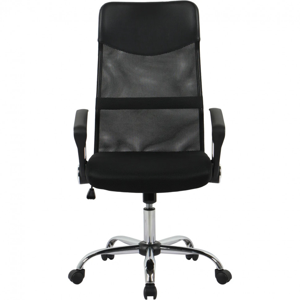 Кресло BN_Hg_EChair-588 TTW сетка/ткань/кожзам черный хром