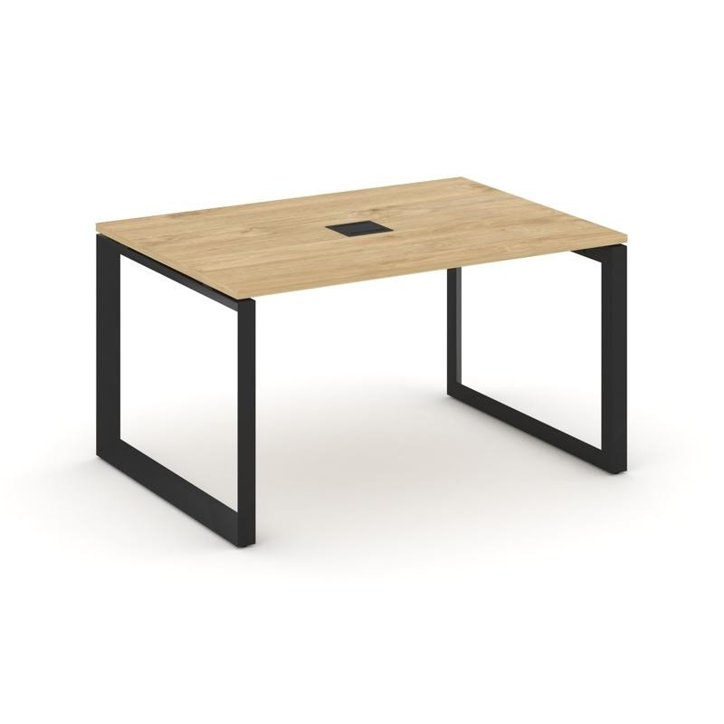 Style Project Стол переговорный SN-59O.SPRG-004 Тиквуд Светлый/Металл Черный 1580*980*750