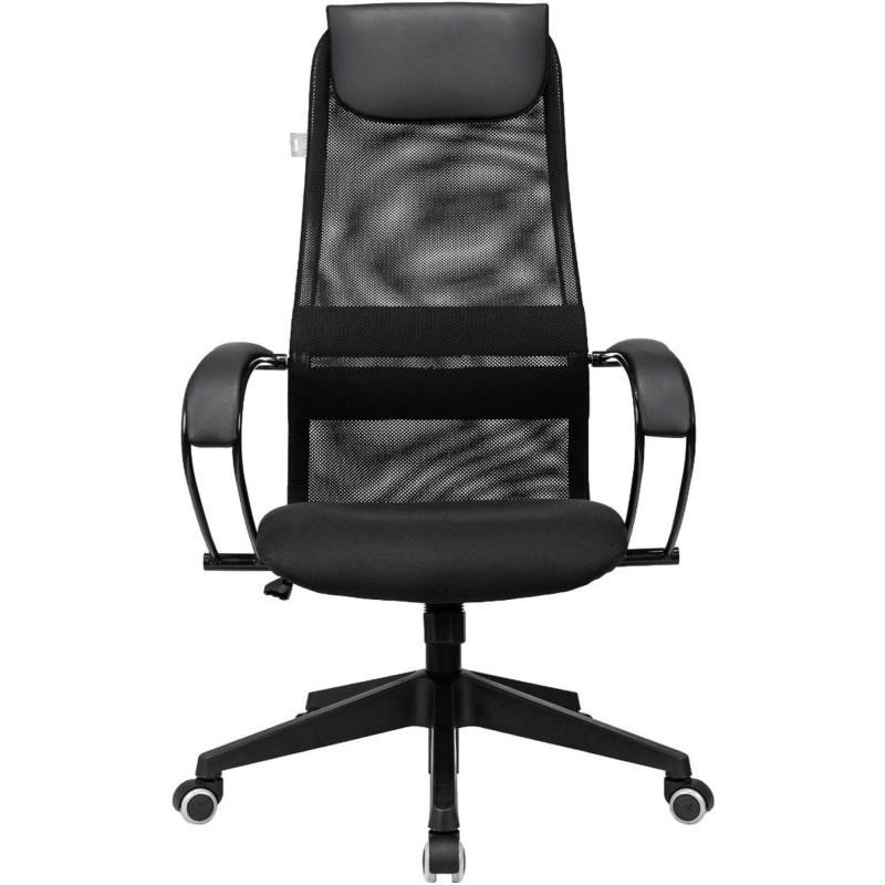 Кресло 0MX_VB_Бюрократ CH-607 черн TW-01 сетка/ткань с подгол,крест.пластик