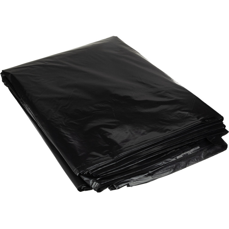 Мешки для мусора ПВД 180л 40мкм 50шт/уп черные 90x120см Luscan  