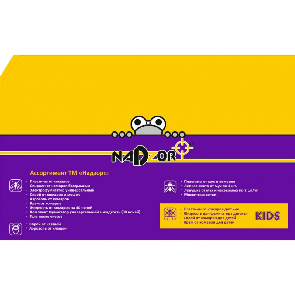 Средство от насекомых Nadzor лента от мух с кнопкой 1шт