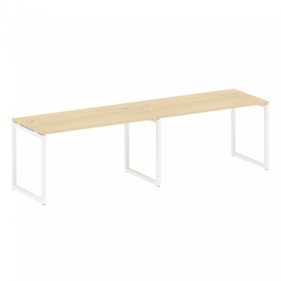 Metal System Quattro Рабочая станция на 2 места на О-образном м/к 40БО.СМ-2.3 Акация Лорка/Металл Бе