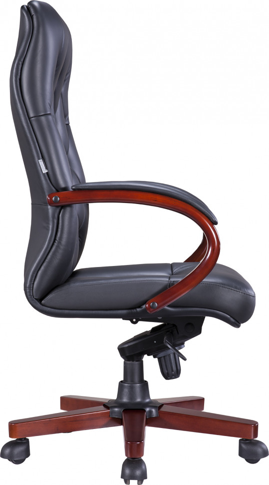 Кресло Everprof Monaco Wood (Монако Вуд) Экокожа Черный