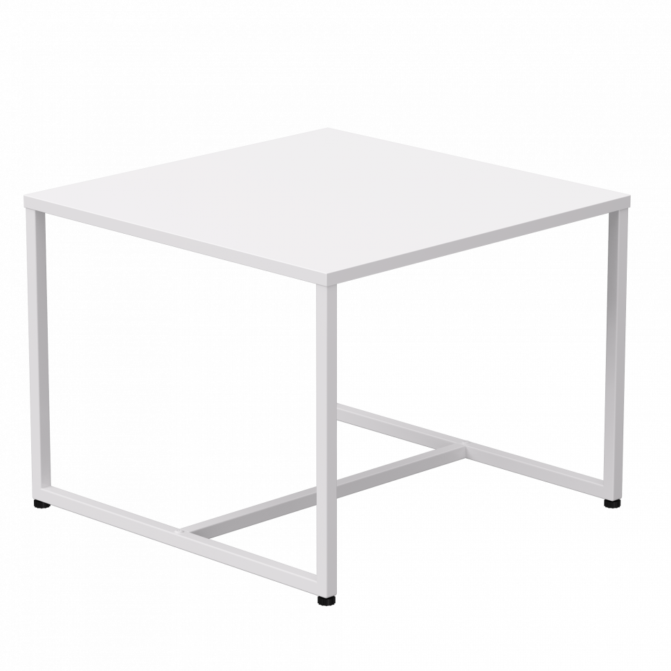 Стол журнальный Everprof EVO (ЭВО) 604х604х460 Белый/Белый