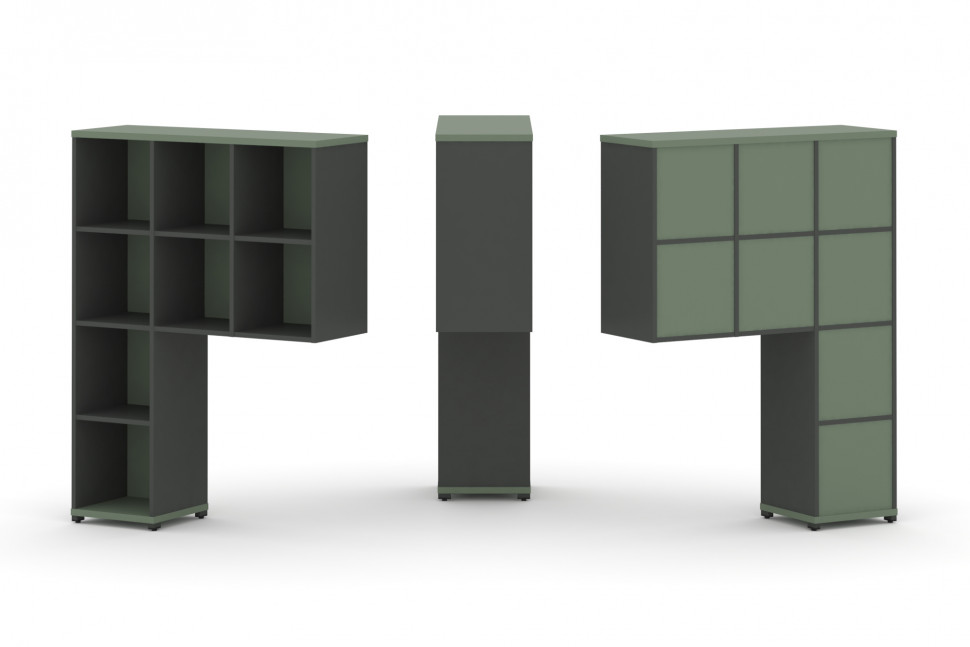 Concept Надставка высокая CN.ONV-001 Кобо/Антрацит/Металл Антрацит 1099*350*1486