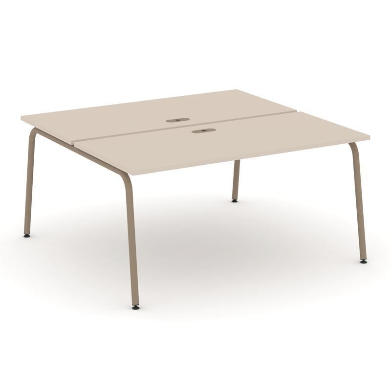 Estetica Рабочая станция 2 места ES.D.RS-2.4-LK Капучино/Металл Латте 1580*1500*750 Estetica Рабочая станция 2 места ES.D.RS-2.4-LK Капучино/Металл Латте 1580*1500*750