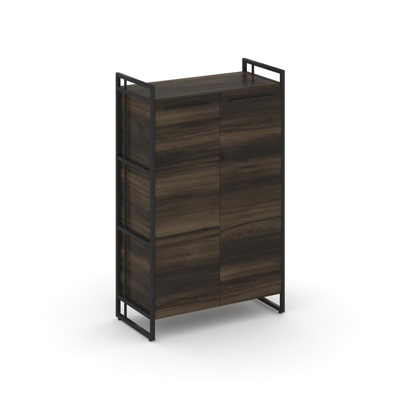 Rift Шкаф 3 ниши широкий RF.SS-31 Дуб Мали/Металл Черный/Черный Ручки 798*396*1286