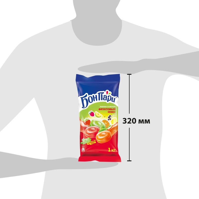 Карамель Бон Пари ассорти (1 кг)