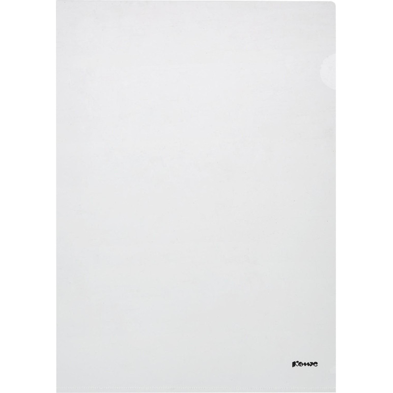 Папка уголок Комус А4 180мкм (прозрачный)