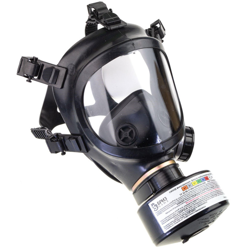 Противогаз гражданский Бриз- 3306 с ППМ (аналог ГП-7Б)