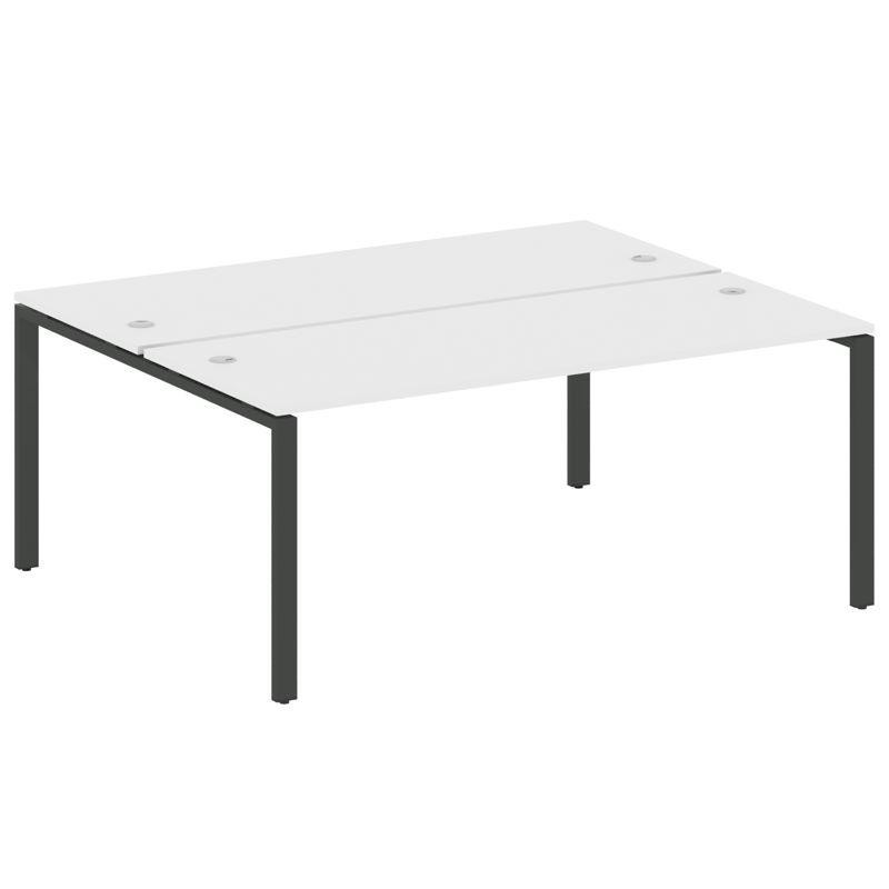 Metal System Рабочая станция на П-образном м/к БП.РАС-СП-2.5 Белый/Металл Антрацит 1800*1475*750 Metal System Рабочая станция на П-образном м/к БП.РАС-СП-2.5 Белый/Металл Антрацит 1800*1475*750