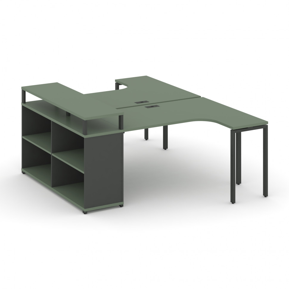 Concept Рабочая станция с опорным стеллажом с верх. горизонтом CN.DSA-203 Кобо/Антрацит/Металл Антра Concept Рабочая станция с опорным стеллажом с верх. горизонтом CN.DSA-203 Кобо/Антрацит/Металл Антра