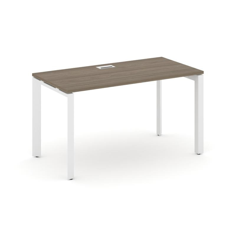 Style Project Стол письменный SN-59P.SP-011 Вяз Благородный/Металл Белый/Белый Заглушка 980*700*750