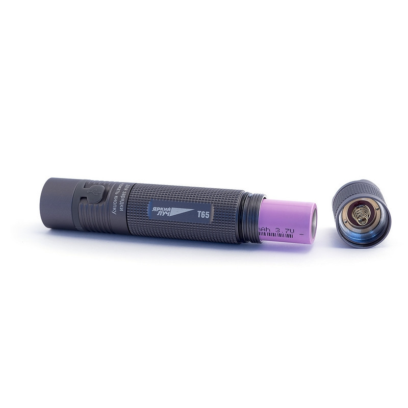 Фонарь ЯРКИЙ ЛУЧ T65 ESCORT CREE XM-L2 650лм, 3реж., встр. ЗУ micro-USB
