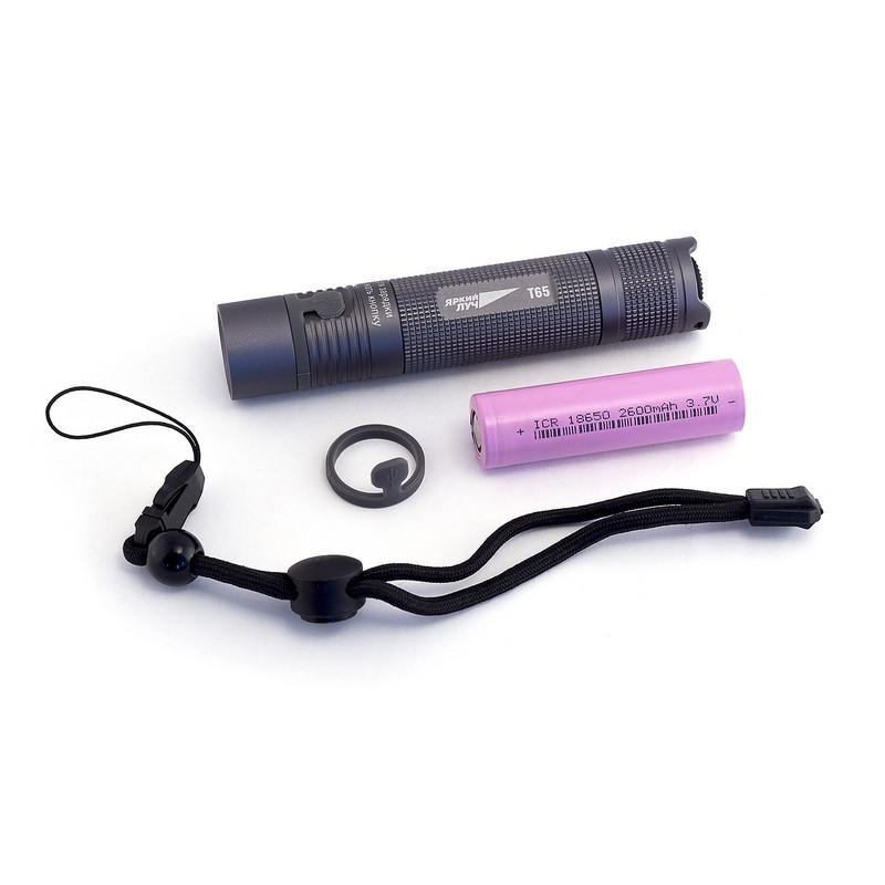 Фонарь ЯРКИЙ ЛУЧ T65 ESCORT CREE XM-L2 650лм, 3реж., встр. ЗУ micro-USB