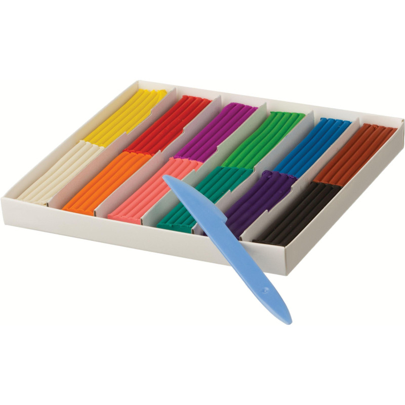 Пластилин классический Луч Классика 12 цв 240 г со стеком