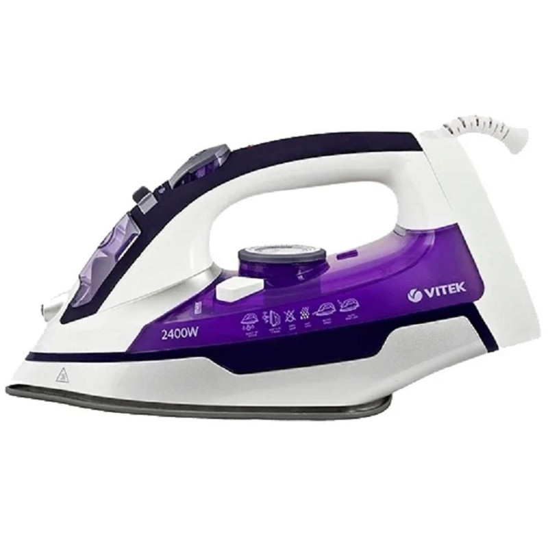 Утюг VITEK 1257-VT-02, мощность 2400 вт, материал подошвы UniCera
