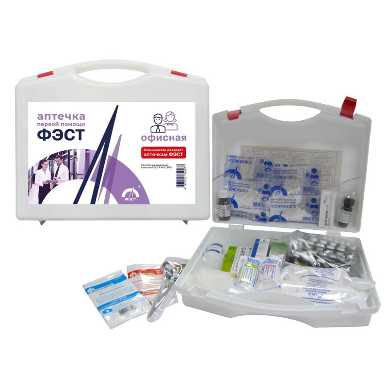 Аптечка первой помощи офисная ФЭСТ(до 30 человек)(полистир)№ 5.1 1016