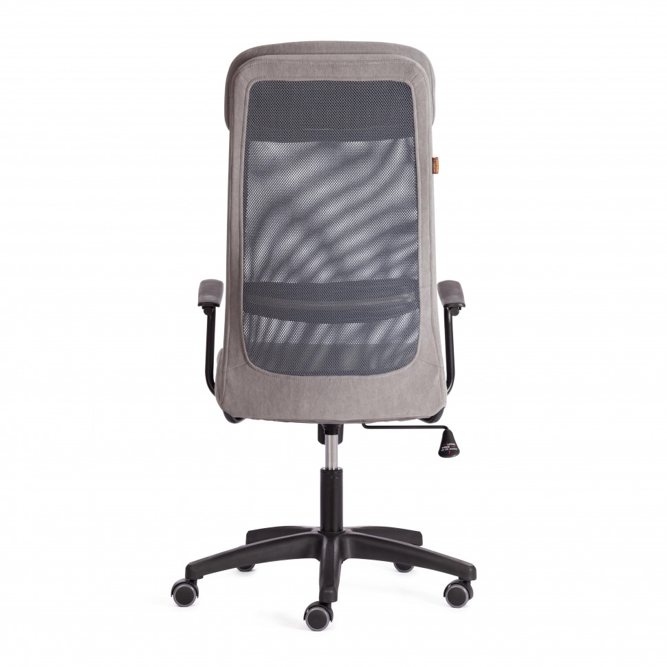 Кресло PROFIT (мп) флок/ткань, серый, 29/W-12