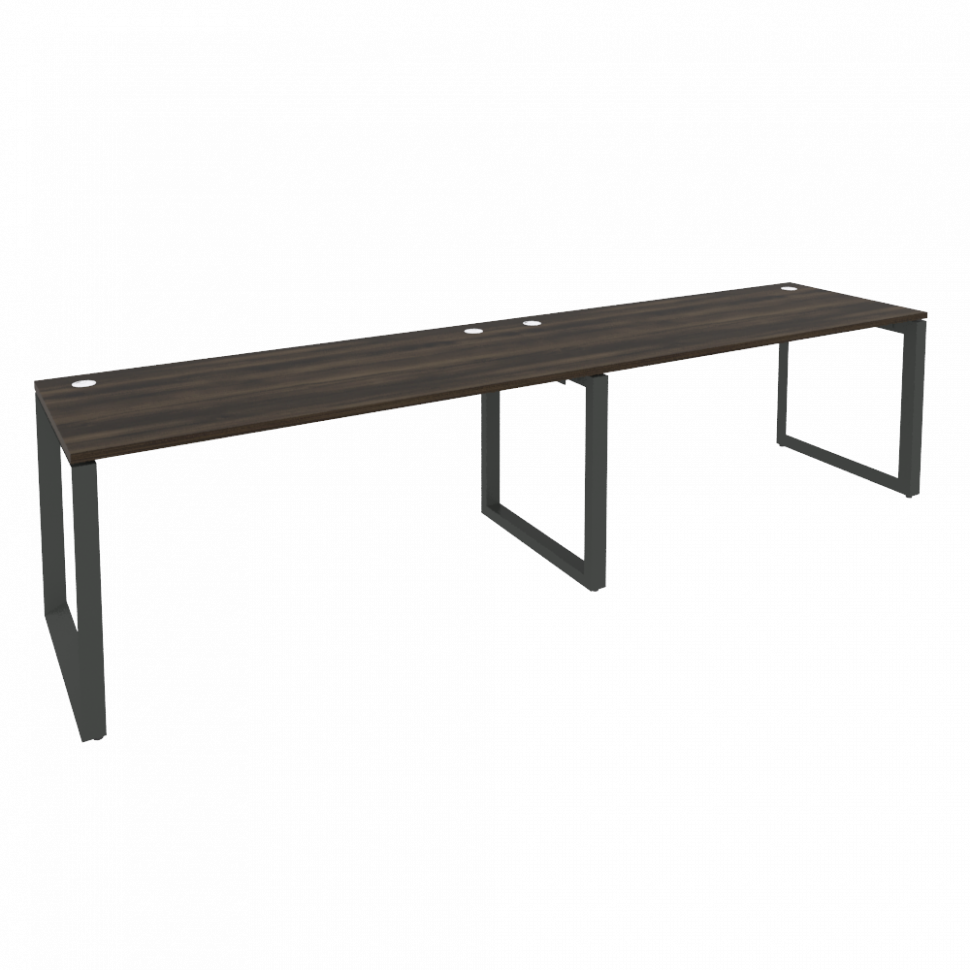 Onix Рабочая станция на О-образном м/к O.MO-RS-2.4.7 Дуб Мали/Металл Антрацит 3160*720*750