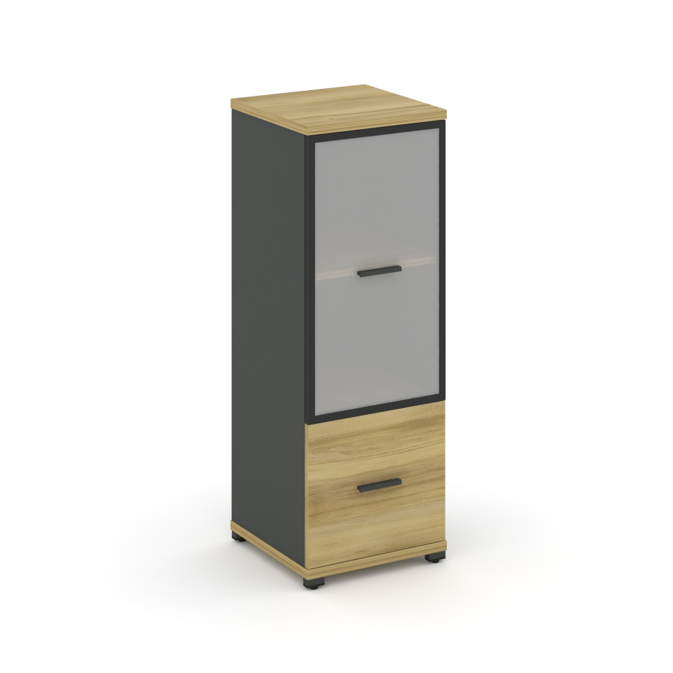 Concept Шкаф 1 узкая секция, 3 ниши CN.STU-312 RMB A Дуб Винченцо/Антрацит/Металл Антрацит/Сатин 420 Concept Шкаф 1 узкая секция, 3 ниши CN.STU-312 RMB A Дуб Винченцо/Антрацит/Металл Антрацит/Сатин 420