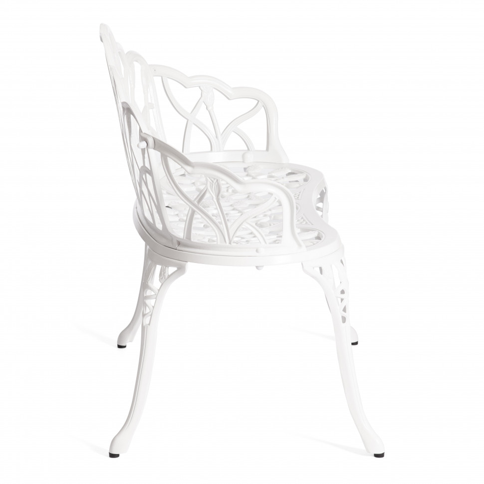 Скамья Secret de Maison Strauss (Штраус) алюминиевый сплав, 99хх56х76см, античный белый