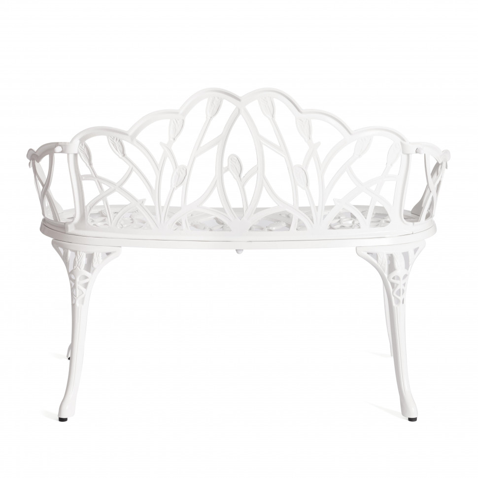 Скамья Secret de Maison Strauss (Штраус) алюминиевый сплав, 99хх56х76см, античный белый