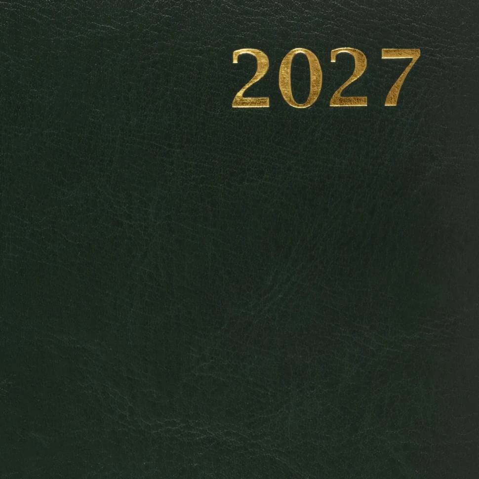Ежедневник датированный 2027 Attache А5 168л 143x210 зелен(золотистый срез)