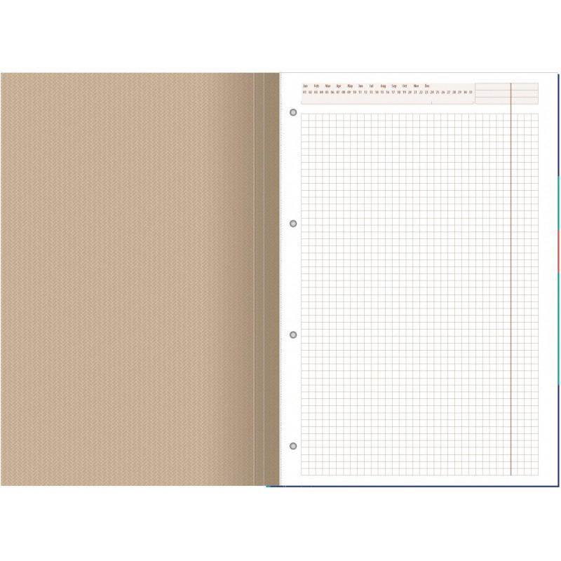 Блокнот ОФИС3 на скрепке А4 60л. клетка, картон обл. синий