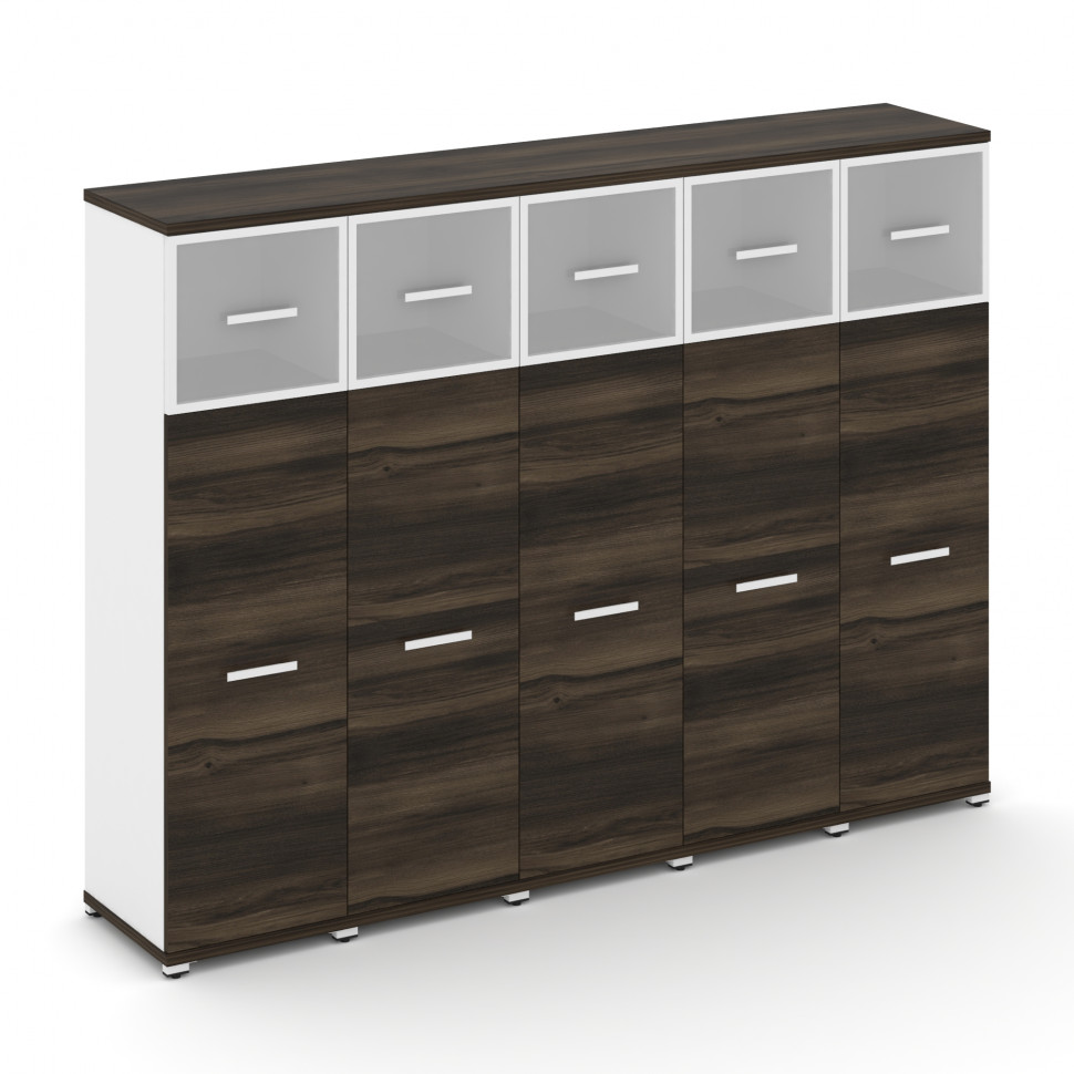 Concept Шкаф 5 узких секций, 4 ниши CN.STU-454 RMW W Дуб Мали/Белый Бриллиант/Металл Белый/Сатин 208 Concept Шкаф 5 узких секций, 4 ниши CN.STU-454 RMW W Дуб Мали/Белый Бриллиант/Металл Белый/Сатин 208