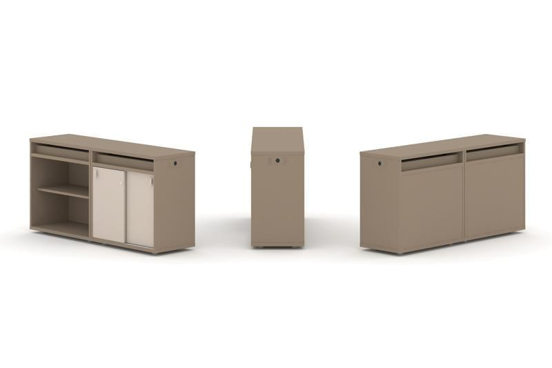 Estetica Набор №5. Тумба двойная+топ ES.NB.2T-5 Латте/Капучино 1500*410*750