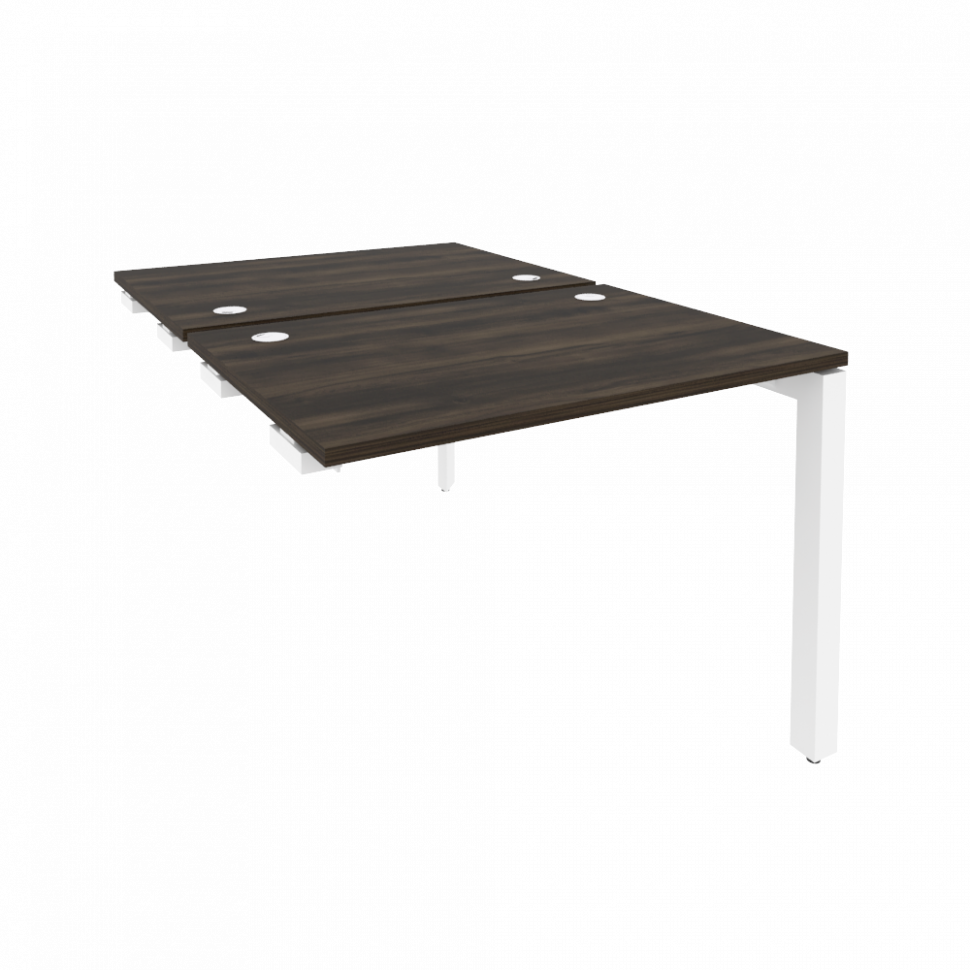 Onix Стол-приставка двойной на П-образном м/к к опорным элем. O.MP-D.SPR-1.7 Дуб Мали/Металл Белый 9