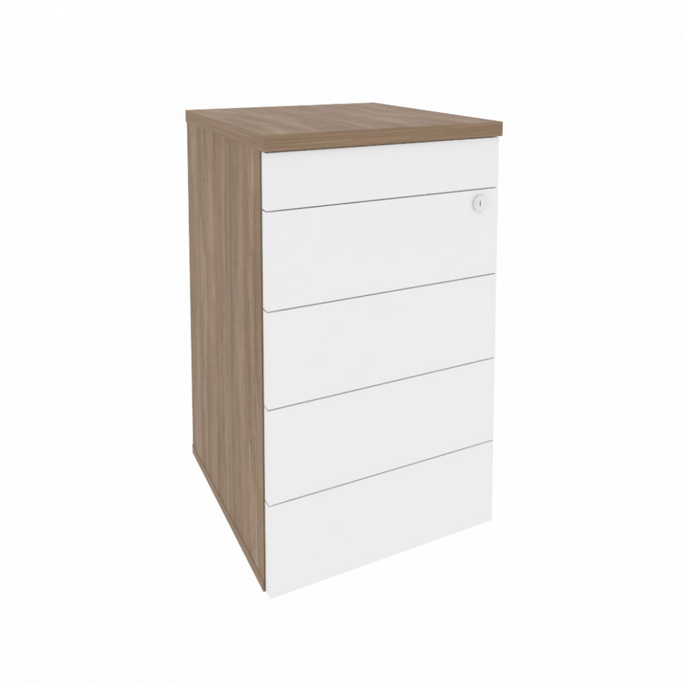 Onix Тумба приставная (TIP-ON) O.TP-4 TIP Дуб Аризона/Белый Бриллиант 432*460*750