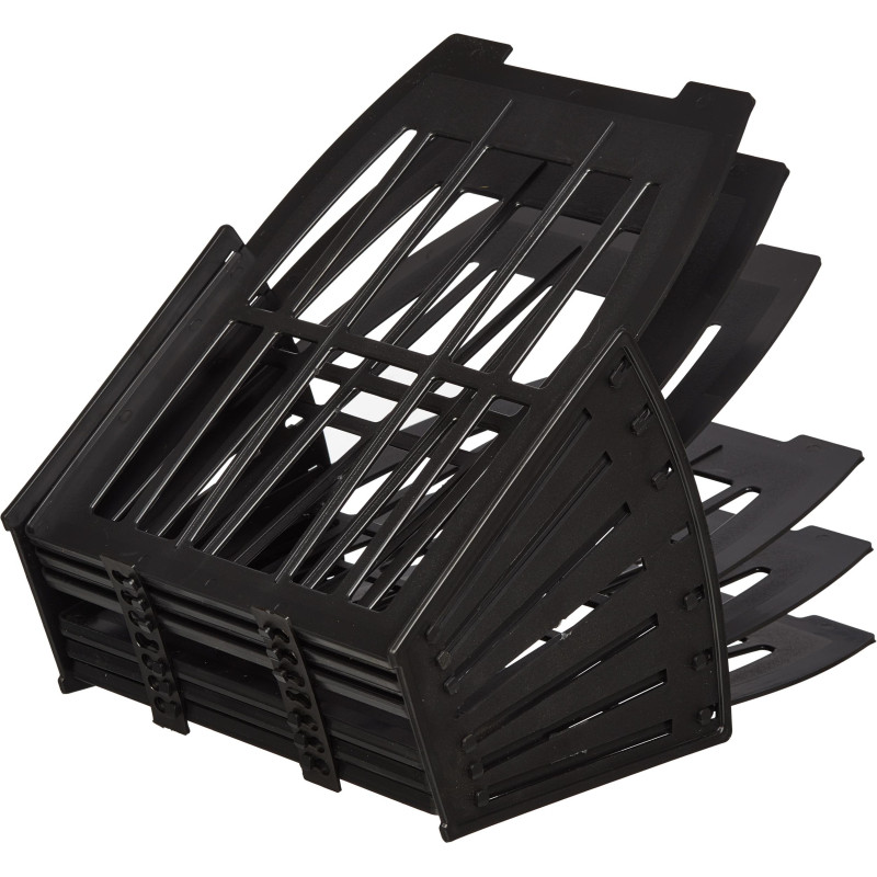 Лоток вертикальный Attache веер 5отделений 6секций черный